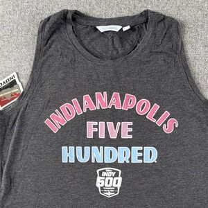 camp david Indy 500 Charcoal Heather Tank Top Racing-Indy Women's M
